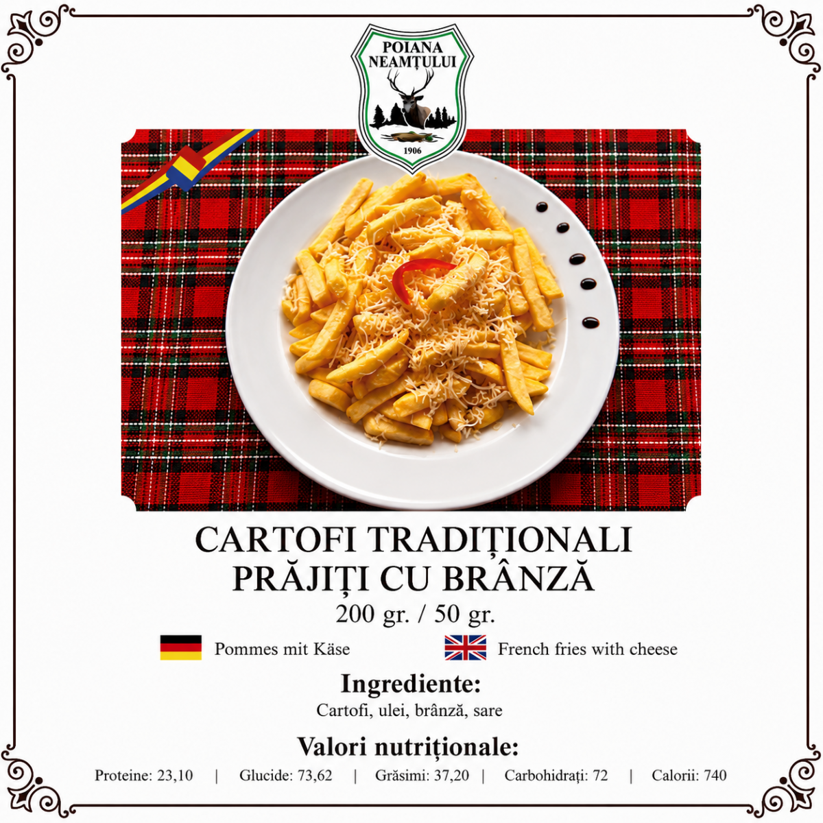 Cartofi tradiționali cu brânză