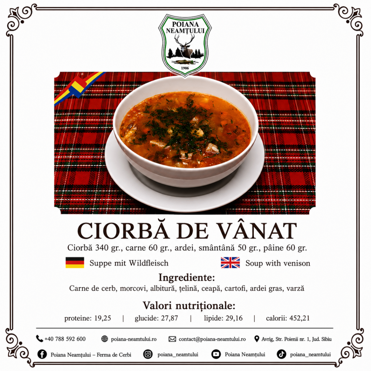 Ciorbă de vânat
