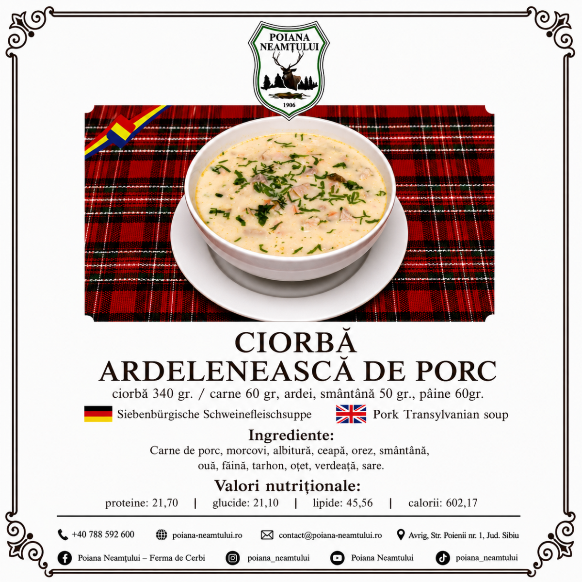 Ciorbă ardelenească de porc